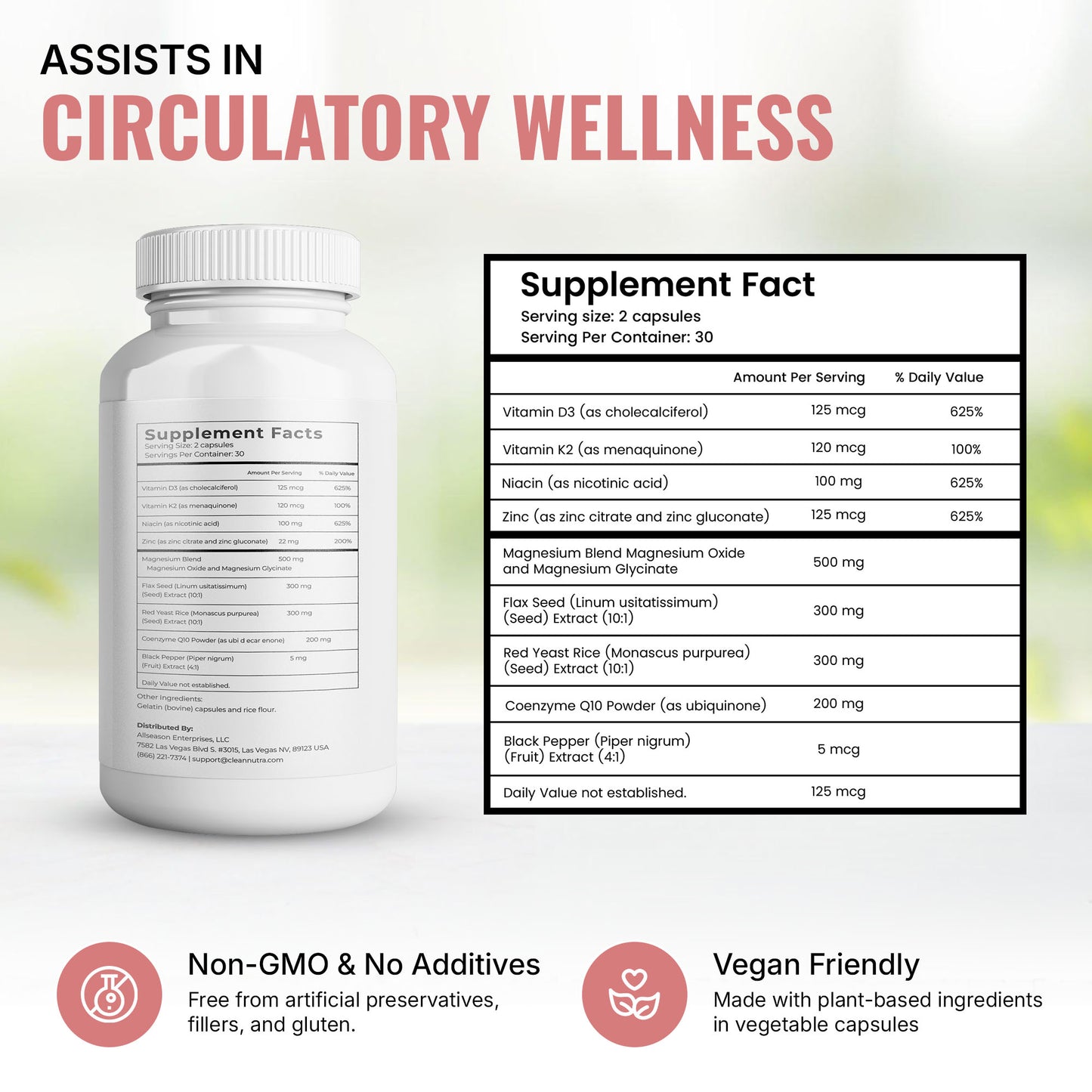 Red Yeast Natural Cholesterol & Heart Support