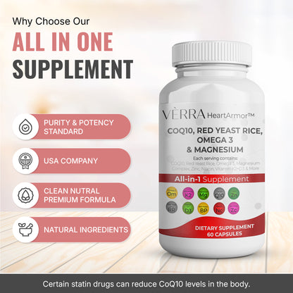 Red Yeast Natural Cholesterol & Heart Support