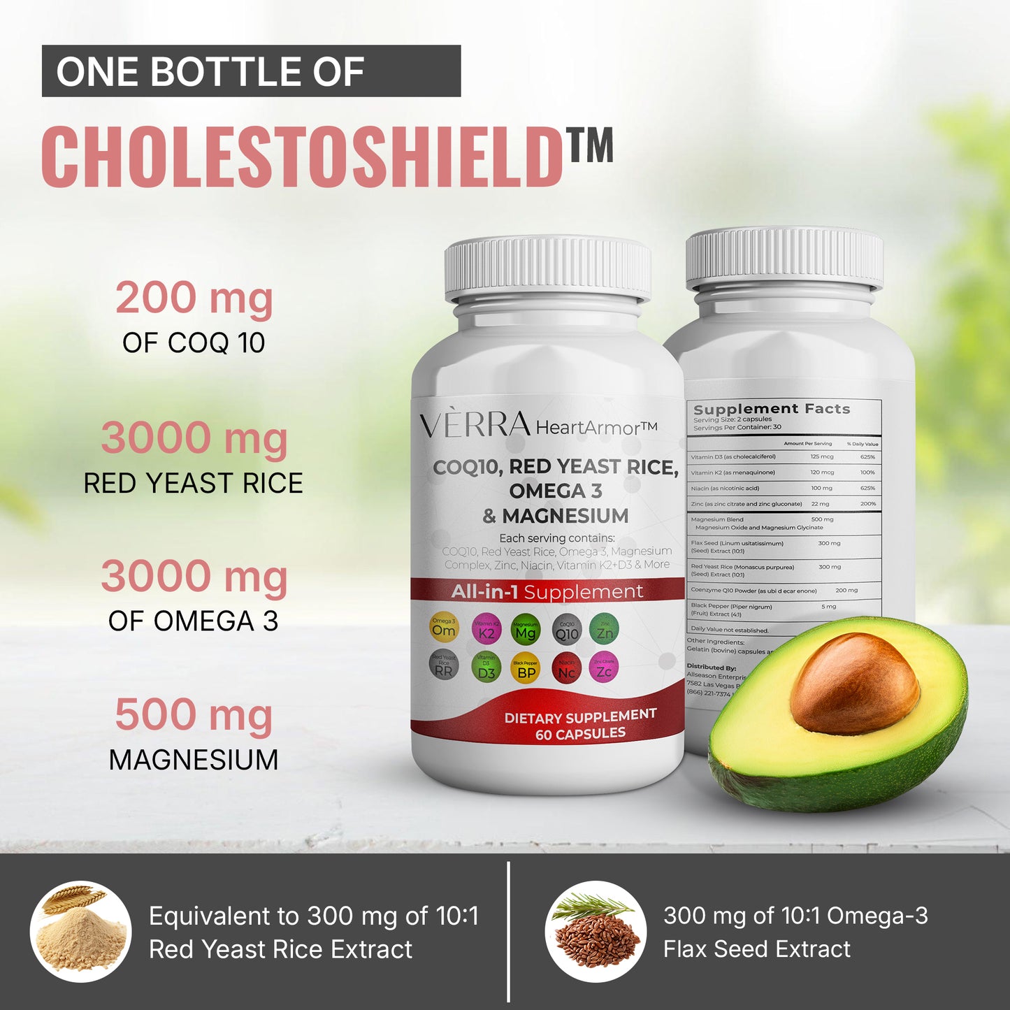 Red Yeast Natural Cholesterol & Heart Support