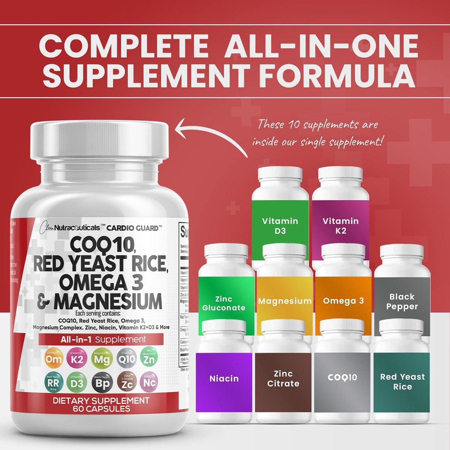 Red Yeast Natural Cholesterol & Heart Support