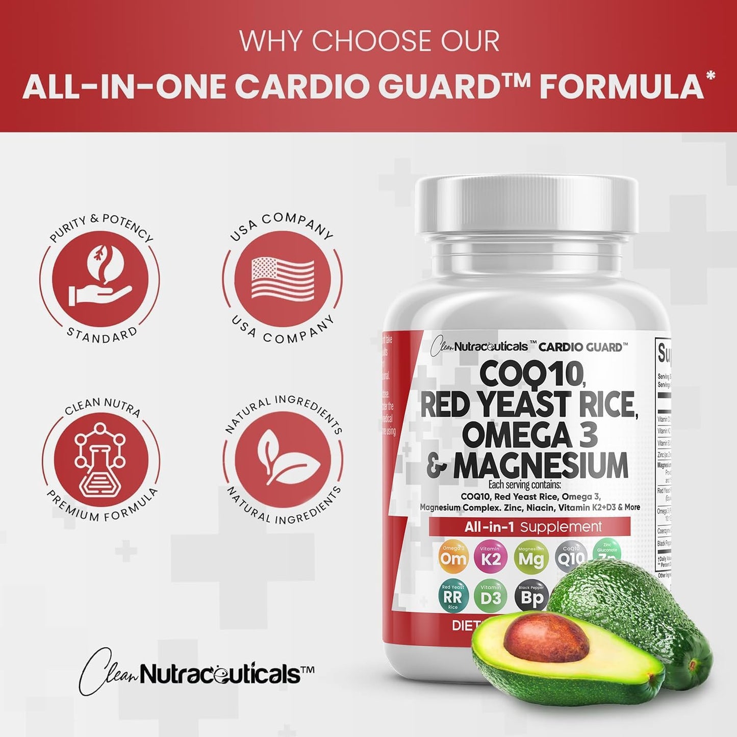 Red Yeast Natural Cholesterol & Heart Support